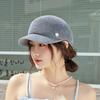 Japanese British Style Spring Summer Beret Hat For Women Luxury Brand Designer Straw Hat Breathable Sun Hat Visors Travel Caps