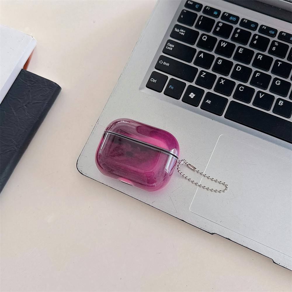 Lichtgevende Kwicksand Oortelefoonhoesje voor AirPods 2 3 4 Pro 2 3 Bewegend Zand Glitters Koptelefoonhoesje Gloeit in het Donker Luxe Briljante Schelp For AirpodsPro3