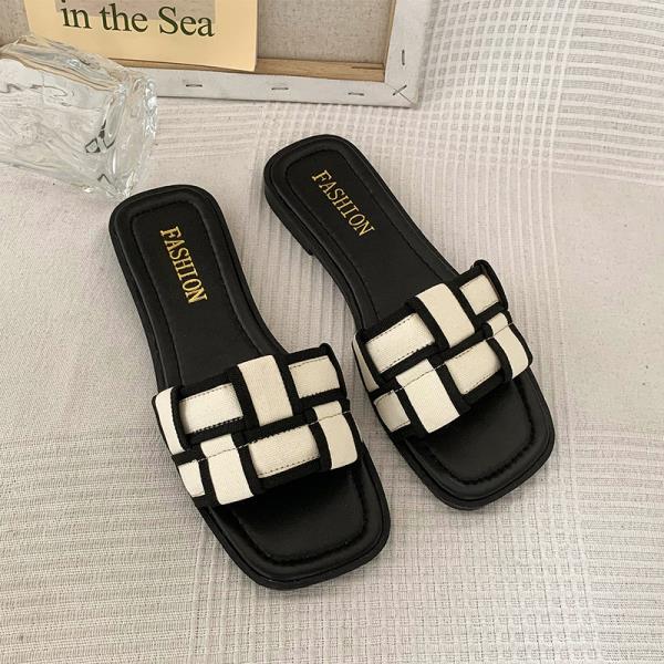 Fashion Female Shoes Ladies' Slippers Luxury Slides Summer Clogs Woman 2025 Designer Flat Beach Beach Shoes Slippers Casual Slides Slipe