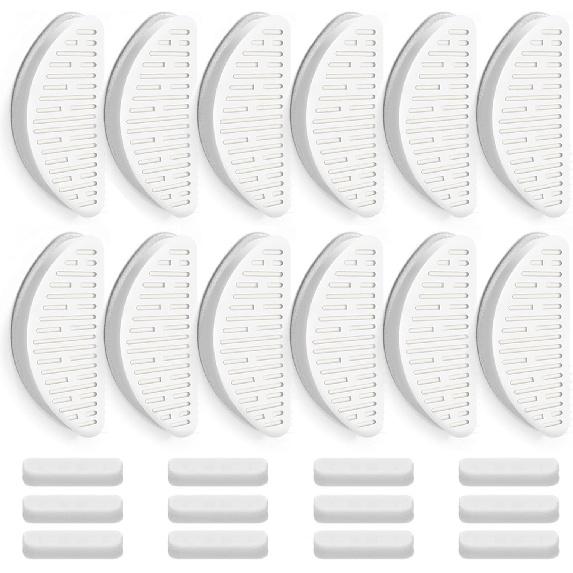 12 Pack Cat Water Fountain Filter & 12 Pack Replacement Fliter Sponges Compatible with Uahpet Water Fountain 67oz/2L Automatic Pet Fountain,Pack of