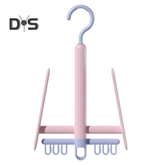 Shoes Drying Rack with 360-Degree Rotating Hook Strong Load-Bearing Windproof Insoles Clip Clothing Rack Hanger