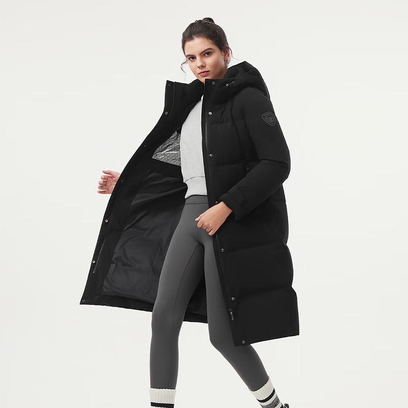 Tanboer Women's Mid-Length Hooded Down Jacket TBF550880A