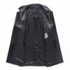 Genuine Leather Jacket Men's Cowhide Leather Jacket Mid-length Leather Windbreaker Suit Collar Leather Suit Jacket Autumn and Winter Hot Style