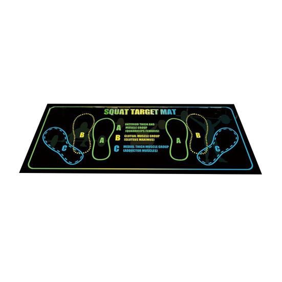 

Squat Mat with Foot Position Guides Home Fitness Squat Training Mat 31.5 x 13.78 Inches Multifunctional Exercise Mat for Squats Lunges Abdominal J