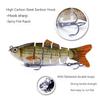 10cm/16.5g Bionic Fishing Lures with Treble Hooks Multi Jointed Slow Sinking Fish Bait Wobblers Vibration Spoon Crankbaits