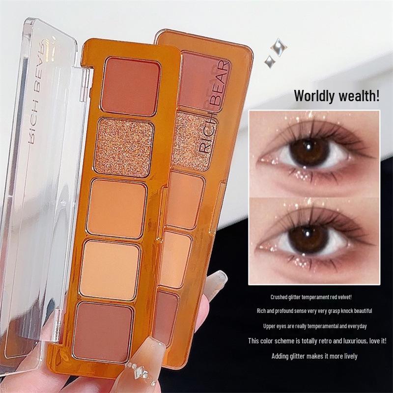 RICH BEAR Palette Ombretti Cinque Colori Autunno/Inverno & Illuminante Opaco Schiarente Sotto gli Occhi