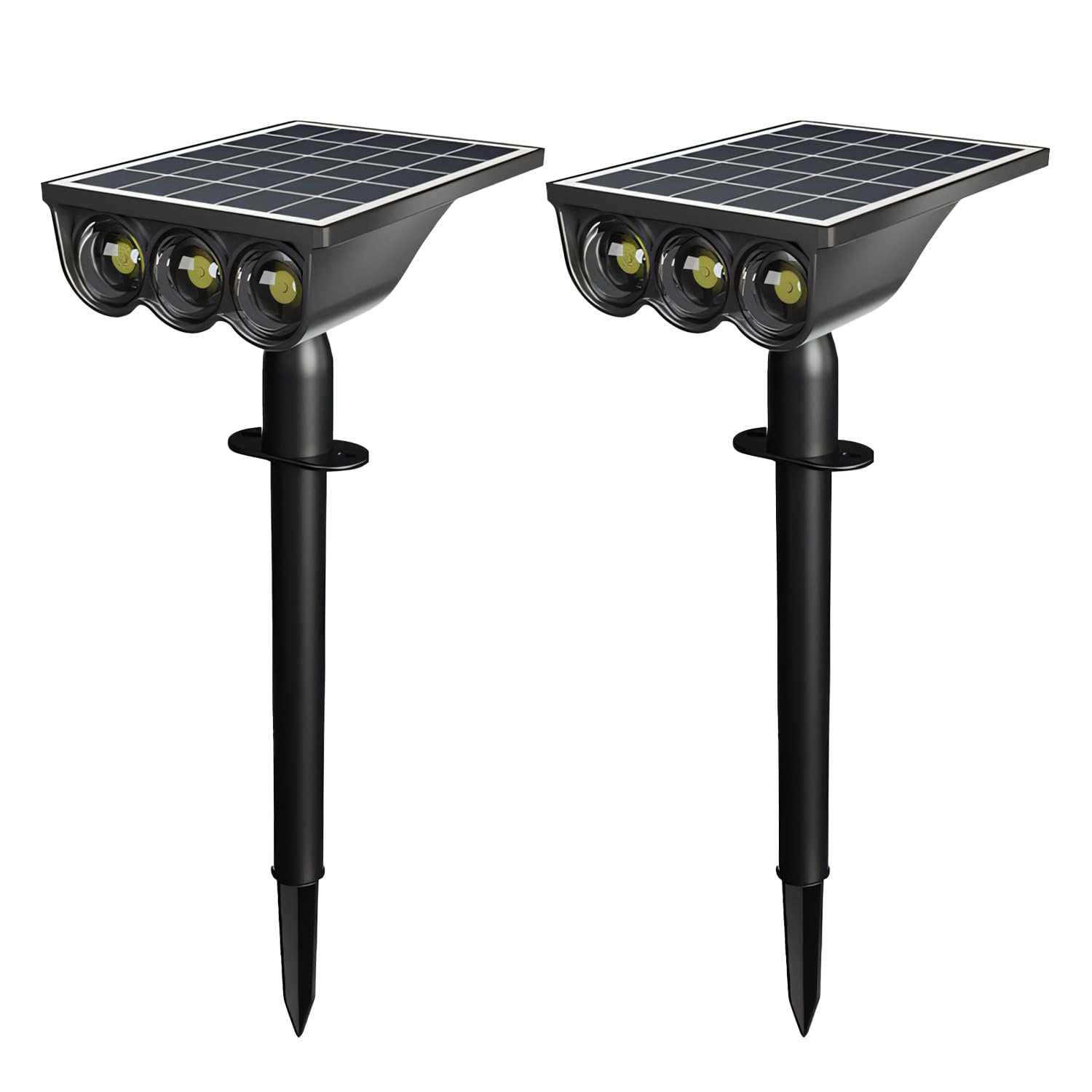

Solar Lights, Outdoor Garden Lights, Illumination, 1500mAH, 3 LEDs, Switchable between Warm White and Neutral White, Security and Disaster