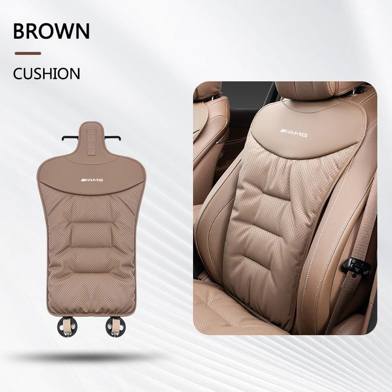 SUG2 New Car Seat Soft Velvet Cushion Non-Slip Protector Breathable Pad Backrest For Mercedes Benz B/C/E/S Class A Class C200L GLC