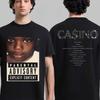 2026 New Baby Keem CAINO CASINO Album Graphic Tshirt Unisex Summer 100Cotton Oneck Hiphop Y2K Style Short Sleeve Mens Shirt