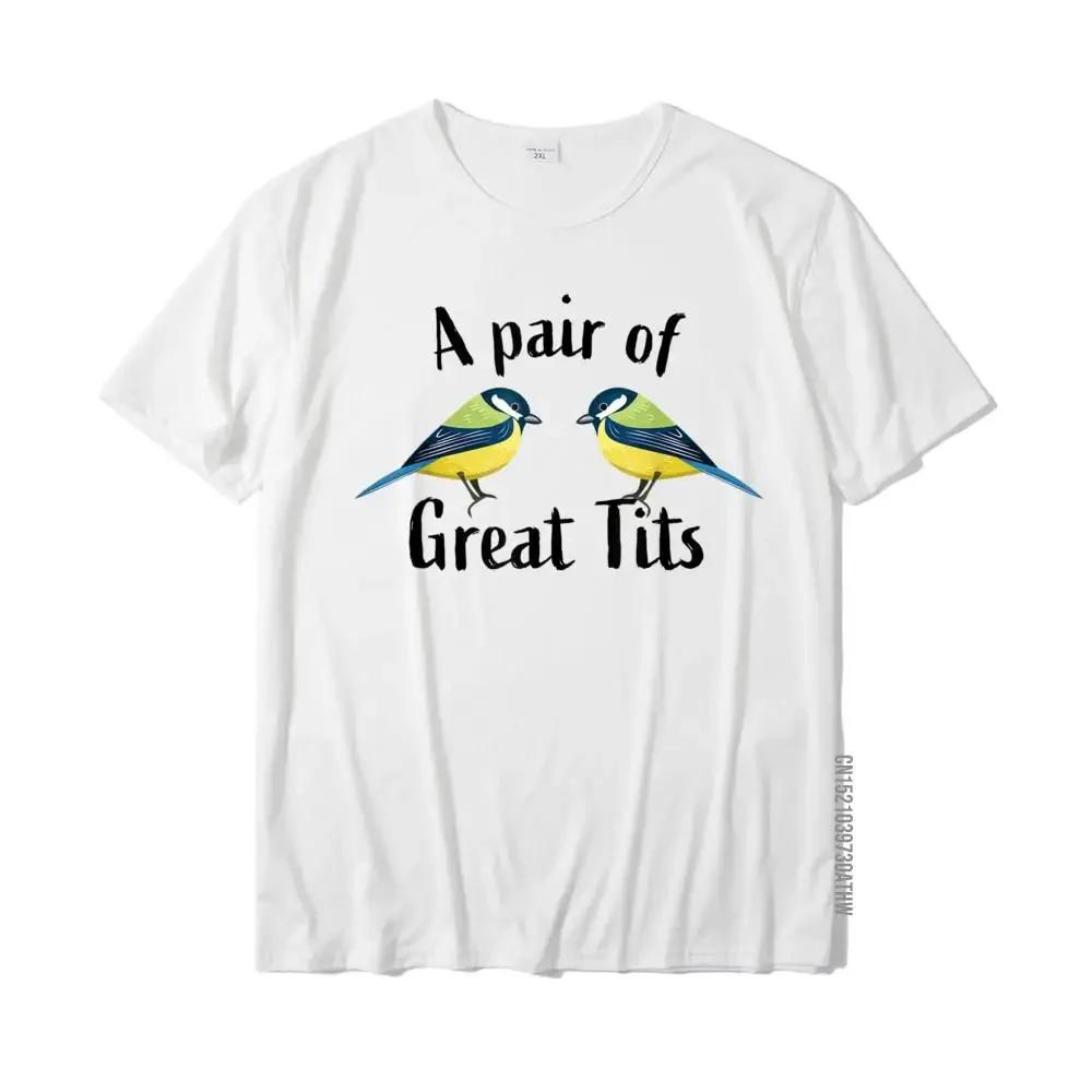 Pár sýkorek koňader Vtipné ptačí dárkové tričko Street Custom Topy Tričko Převládající bavlna Pánské tričko#Barva