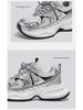 Scarpe Sportive Casual da Donna HuiLi con Suola Chunky Argentata - Stile Autunno/Inverno 2025
