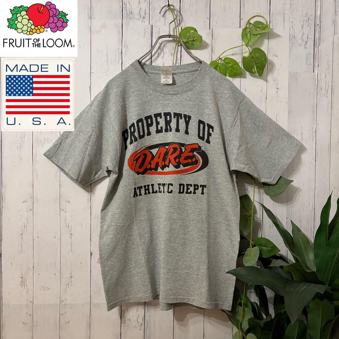 

[USED] 90s Fruit of the Loom T-shirt, D.A.R.E., Made in USA, Vintage, by Kunichi Nomura