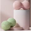 Palla per Fascia in Silicone a Forma di Arachide, Rullo Massaggiante a Doppia Sfera, Massaggiatore per Rilassamento Muscolare, Accessorio Yoga Fitness