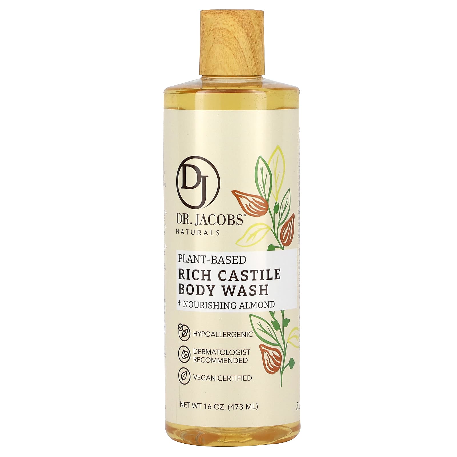 

Dr. Jacobs Naturals Гель для душа Vegetable Rich Castle, Питательный миндаль, 473 мл (16 унций)