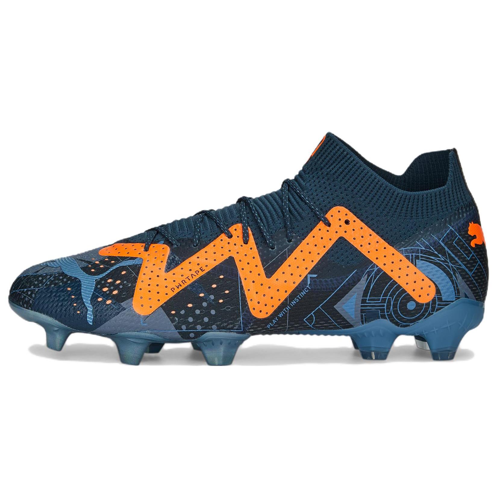 

New PUMA Future Ultimate Dna Fg Ag Dark Night Ultra Orange 107208-01 45