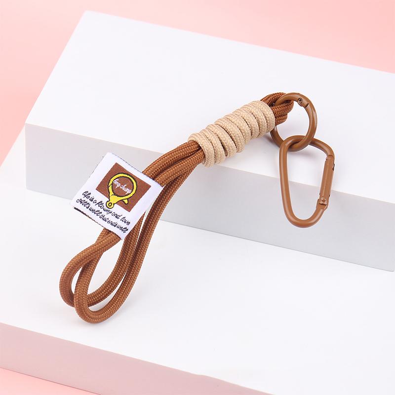 Colorful Wrist Strap Keychain Creative Braided Lanyard Keyring For Women Anti-Lost Phone Charm Bag Pendant Accessories