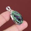 Ruby Zoisite Pendant 925 Sterling Silver Pendant Handmade Jewelry Real Gemstone Pendant Amazing Jewelry Gifts For Her Healing Stone Pendant