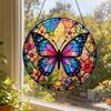 Butterfly Acrylic Flat Puzzle Sun Catcher Hanging Decoration Window Ornament with Chain for Indoor Outdoor Use