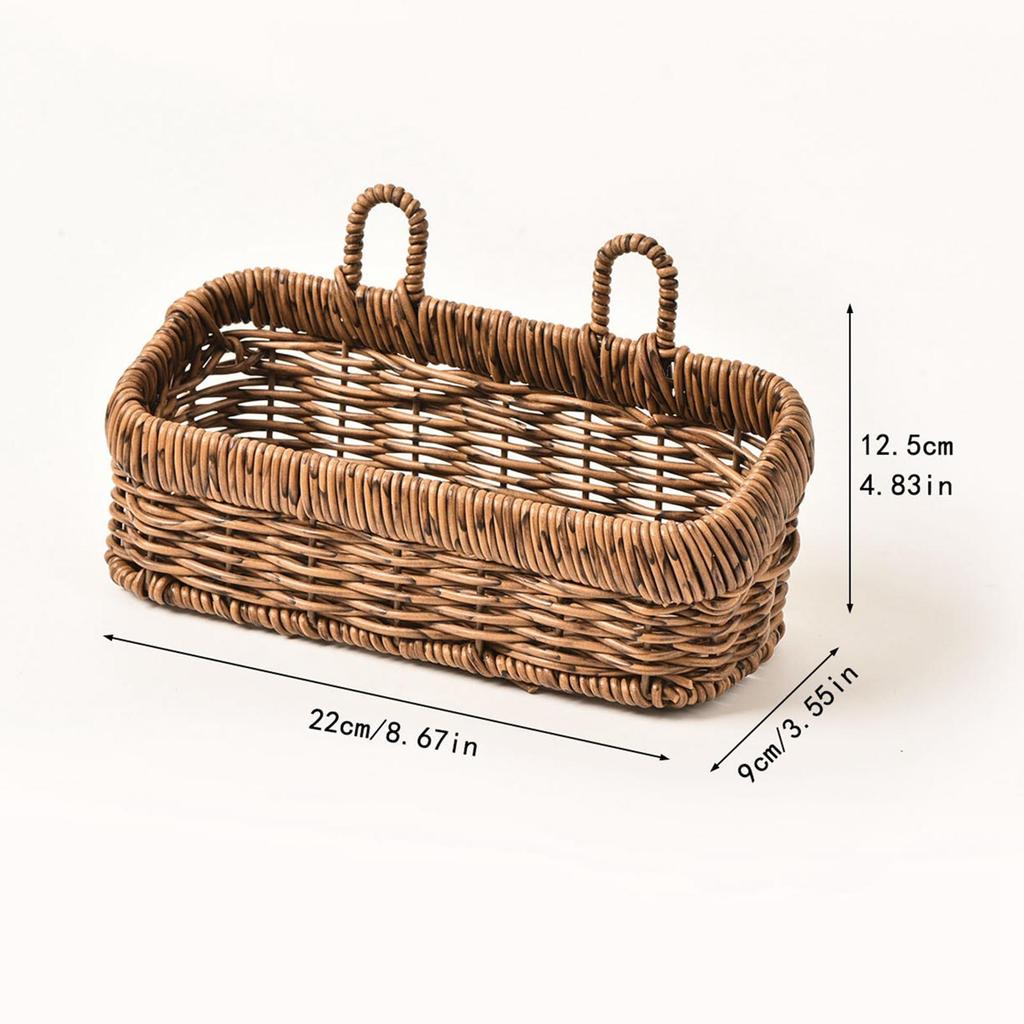 Kitchen Storage Basket with Handle Multifunctional Hanging Basket Organizer Container for Bathroom Fruits Ginger Garlic Plants