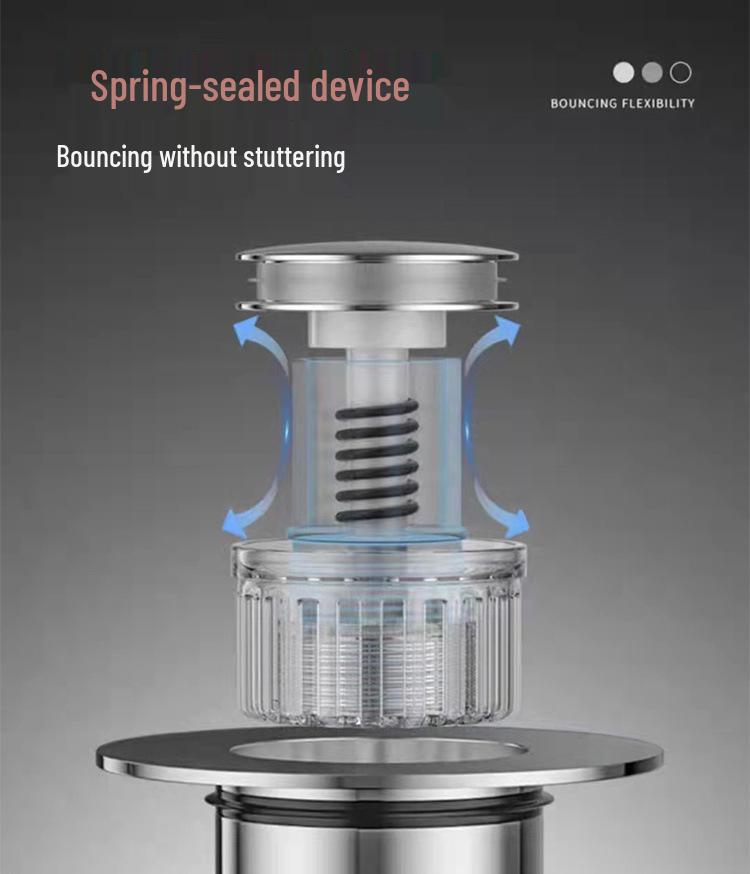Universal Copper Pop-up Stopper: Deodorant Anti-Clog Basin Filter Drainer for Water and Hand Wash Basins