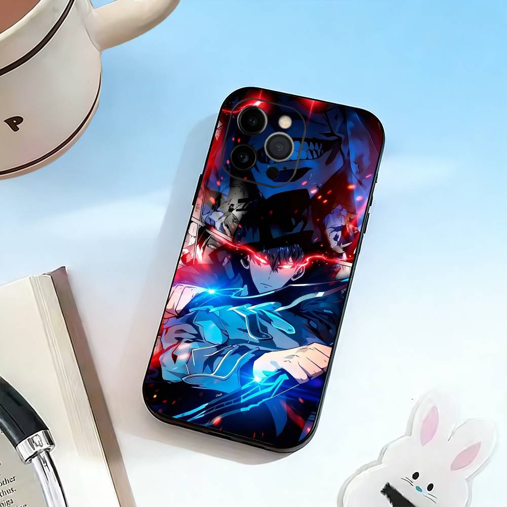 

S-Sung Jin-woo Phone Case For iPhone 17, 16,15,14,13,12,11 Plus,Pro Max, Others Soft Black Cover iPhone17PRO