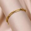 Light Luxury Fashion Retro High-end Anklet Niche Splicing Chain Design Stacked Bracelet Jewelry Geometric Chain