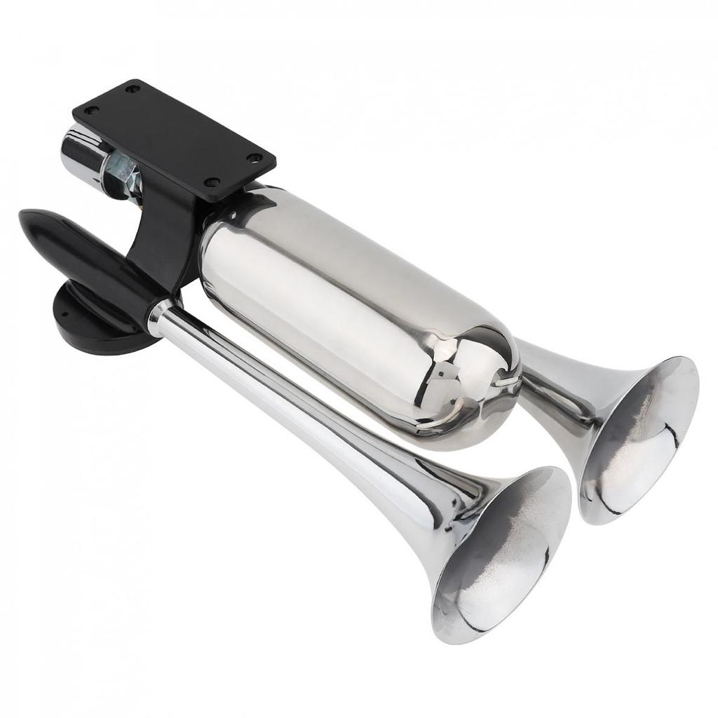 1pcs 12-24 V 100-115 DBs Super Strong Noisy Air Compressor Dual Trumpet Air Horn Suitable for Car Truck Boat Train Vehicle