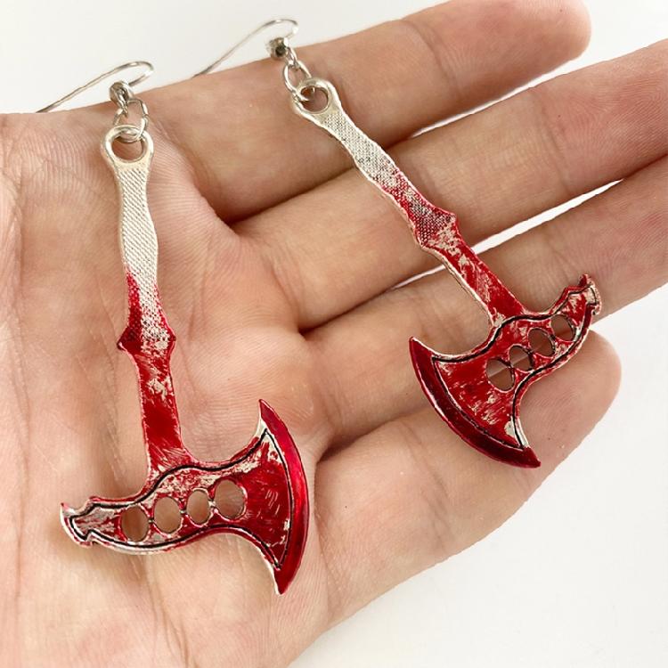 Exaggerated Cool Punk Knife Earrings Halloween Earrings Knife Earrings for Girl