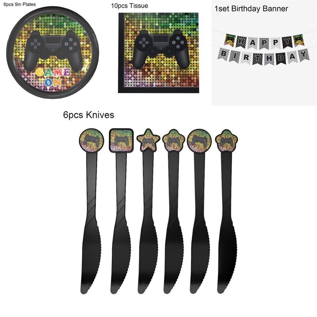 Vibrant Battle Gaming Video Controller Decor For Thrilling Birthday Parties