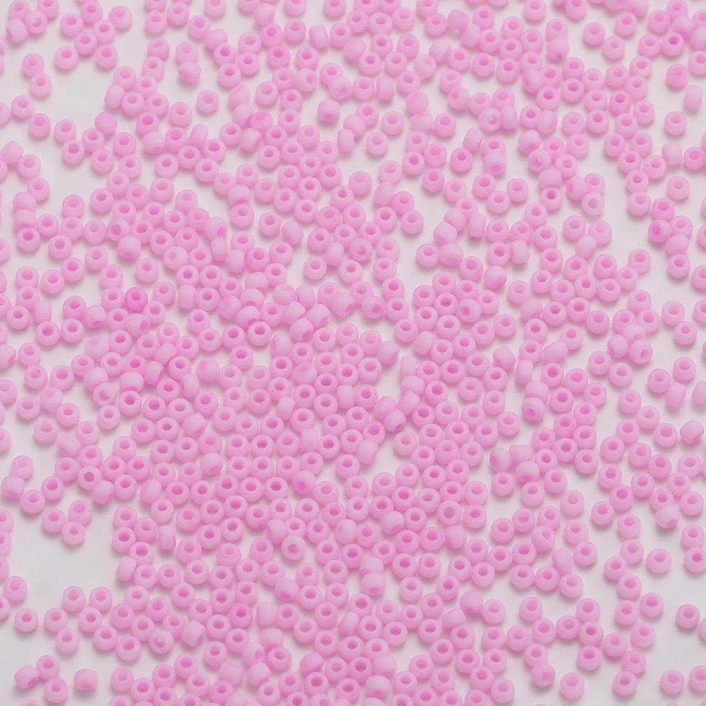 2mm Frosted Round Seed Beads - Macaron Color Series, 10g Pack for DIY Jewelry & Beading