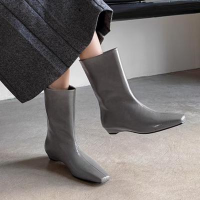 Damskie Jesienne Nowe Damskie Krótkie Buty 2026 Codzienne Wodoodporne Gotyckie Buty Motocyklowe Designerskie Modne Płaskie Buty