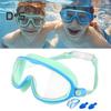 Okulary do pływania z zestawem słuchawek dousznych, regulowana konstrukcja, wodoodporne, przezroczyste, przeciwmgielne, okulary do pływania dla dzieci