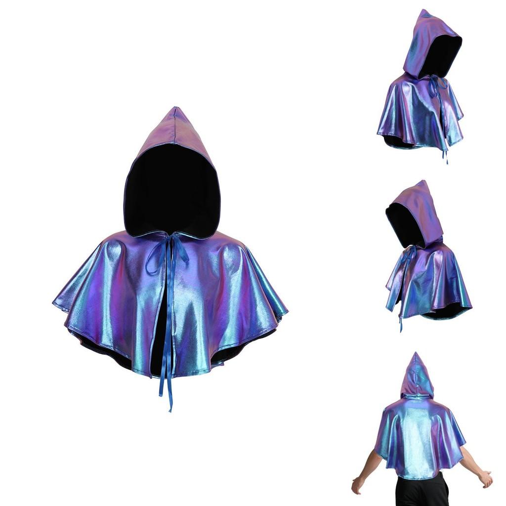 Gothic Vampire Cloak With Polyester Material For Cosplay And Fantasy Role Play