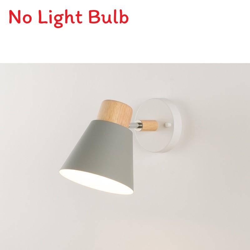 Modern Nordic Iron Wall Lamp With Led Warm Light For Bedroom And Living Room Decor