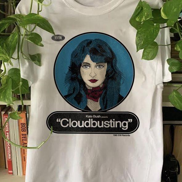Kate Bush Cloudbusting White Short Sleeve Cotton T-shirt Unisex