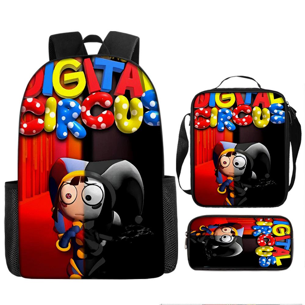 Cartoon Anime Surprise Circus Backpack Student Lightweight Large Capacity Backpack Waterproof