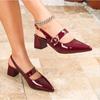 Shoes for Women Hot Sale Slingbacks Women's High Heels Shallow Mouth Office Career Fashion Versatile Mid Heels Gladiator Sandals