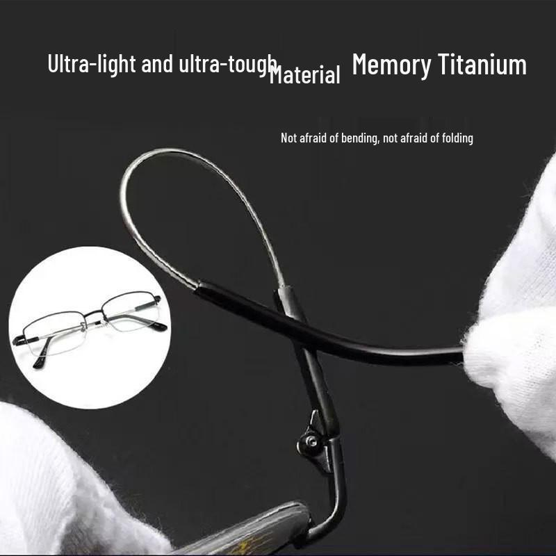 Color-Changing Bifocal Progressive Reading Glasses with Intelligent Zoom, Titanium Memory Frame, and Anti-Blue Light Protection