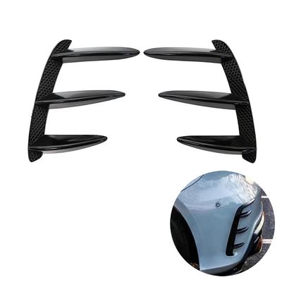 1 Çift Araba Siyah Karbon Desenli Arka Tampon Ayırıcı Rüzgarlık Mercedes Benz W176 A200 A250 A260 A45 AMG Araba Tasarımı