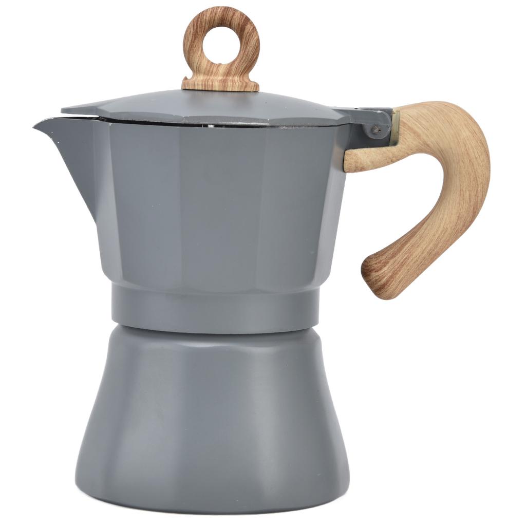 Stovetop Coffee Maker Classic Octagonal Style Coffee Making Pot for Camping Household Office150ML