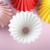 Origami Sanat V60 Kahve Filtresi Renkli Seramik Kahve Barı Aksesuarları Koni Koffie Filtresi Kalıcı Filtre Kahve Makinesi Süzgeç