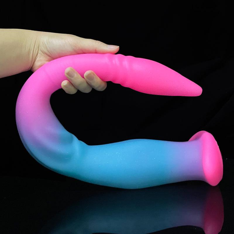 Silicone Ultra-Long Colored Butt Plug for Male Self-Stimulation and Prostate Massage