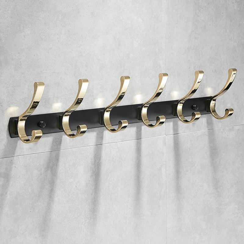 Tuqiu Robe Hook,Clothes Hook,Towel Hanger, Kitchen Hook Black Gold ,Bathroom Hardware,kitchen Hooks Brass Bathroom Accessories