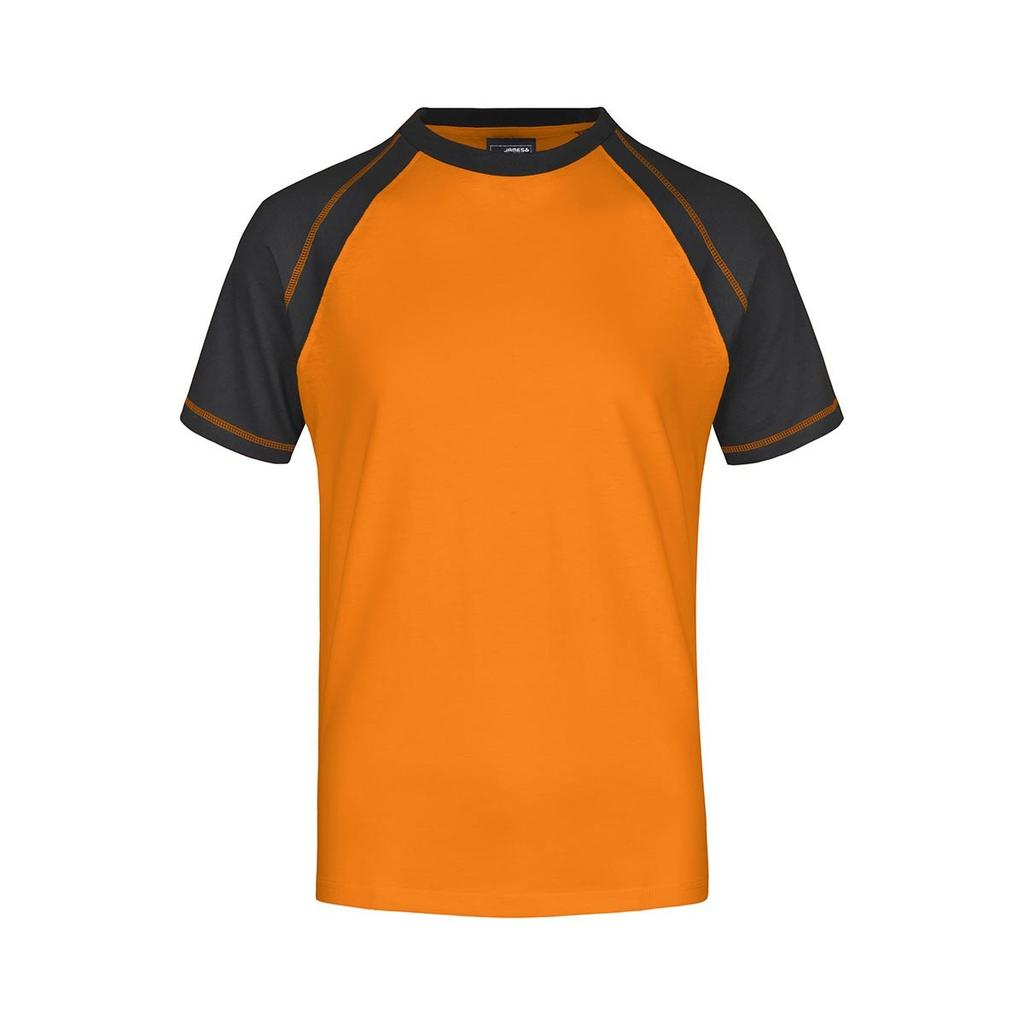 James and Nicholson Mens Contrast Raglan T-Shirt