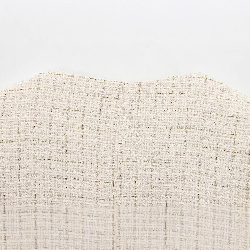 2025 Spring Women's European & American Style Long Sleeve Round Neck Casual Suit Jacket