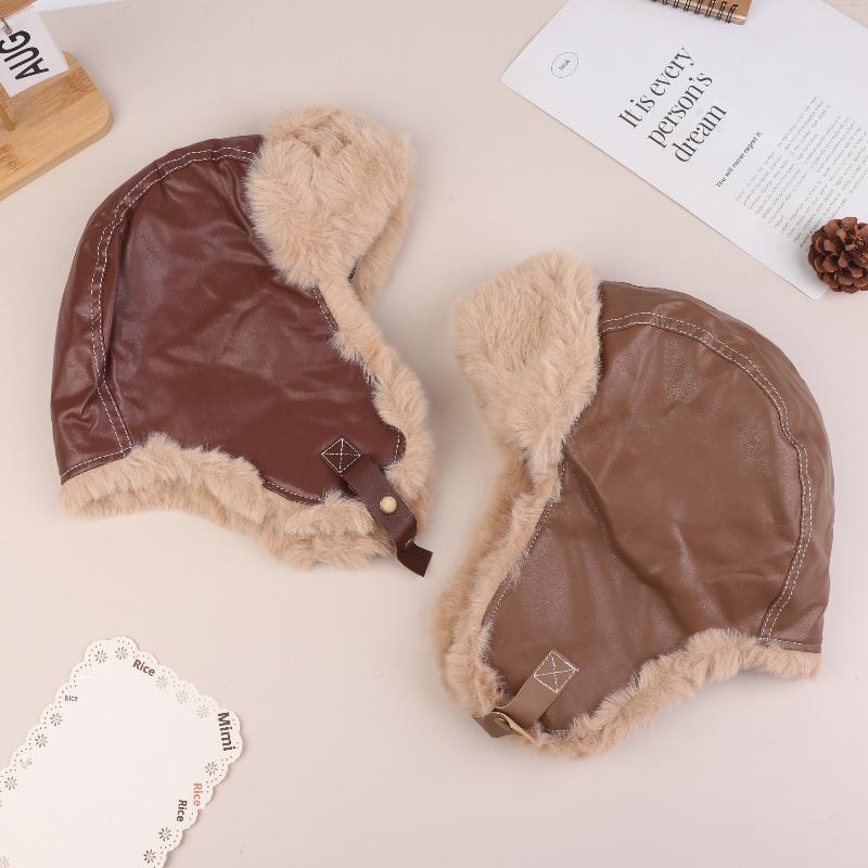 Bomber Hat Men Women Thick Warm Fur Hat Fashion Male Female Winter Hat Black Brown Earflap Ski Cap