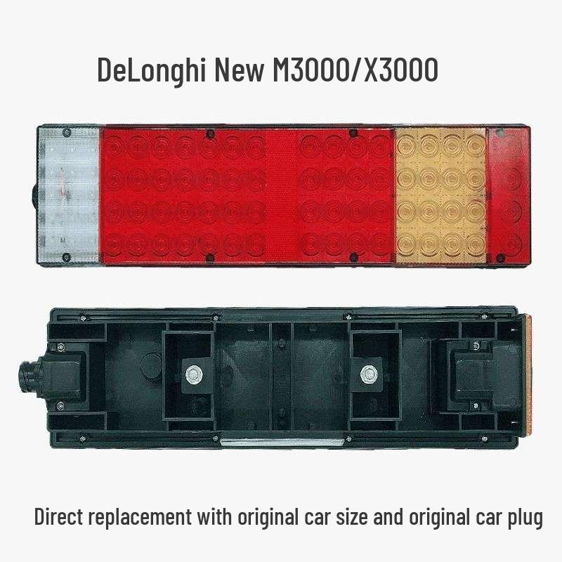 Compatible LED Rear Tail Light Assembly for Shacman Delong X3000, New M3000, F3000 - Universal Brake Light Parts.