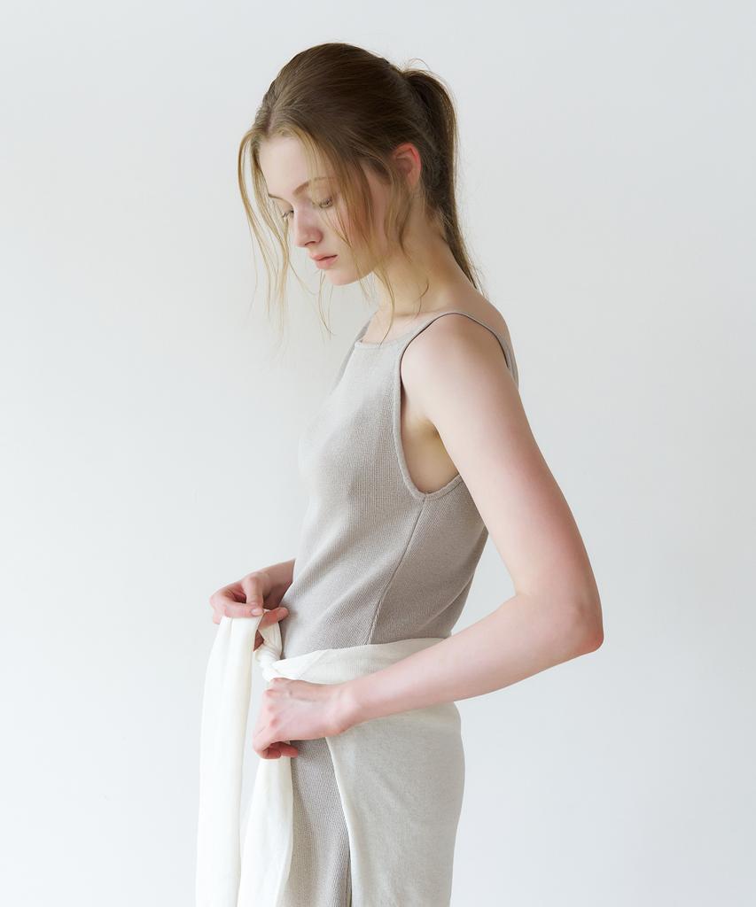 Retera Two-Way Slim Sleeveless Knit Dress