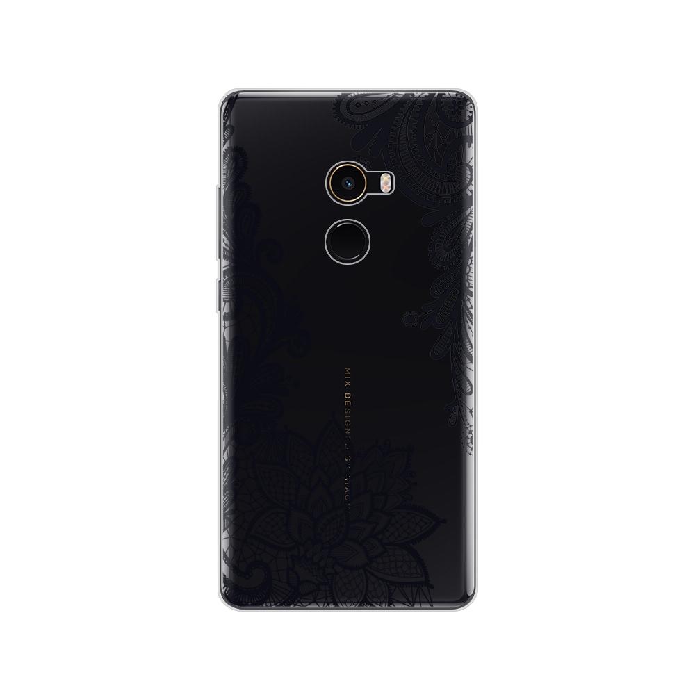 Pouzdro pro Xiaomi Mix 2 Soft Silicon TPU Pouzdro pro Xiaomi Mi Mix 2 Mix2 Zadní kryt Ochranný zadní kryt Transparentní Coque Shell