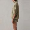 Fear of God Essentials Velour Mockneck Pullover With Three-Quarter Sleeves Women Tops Sea-Foam FOG-SS22-225
